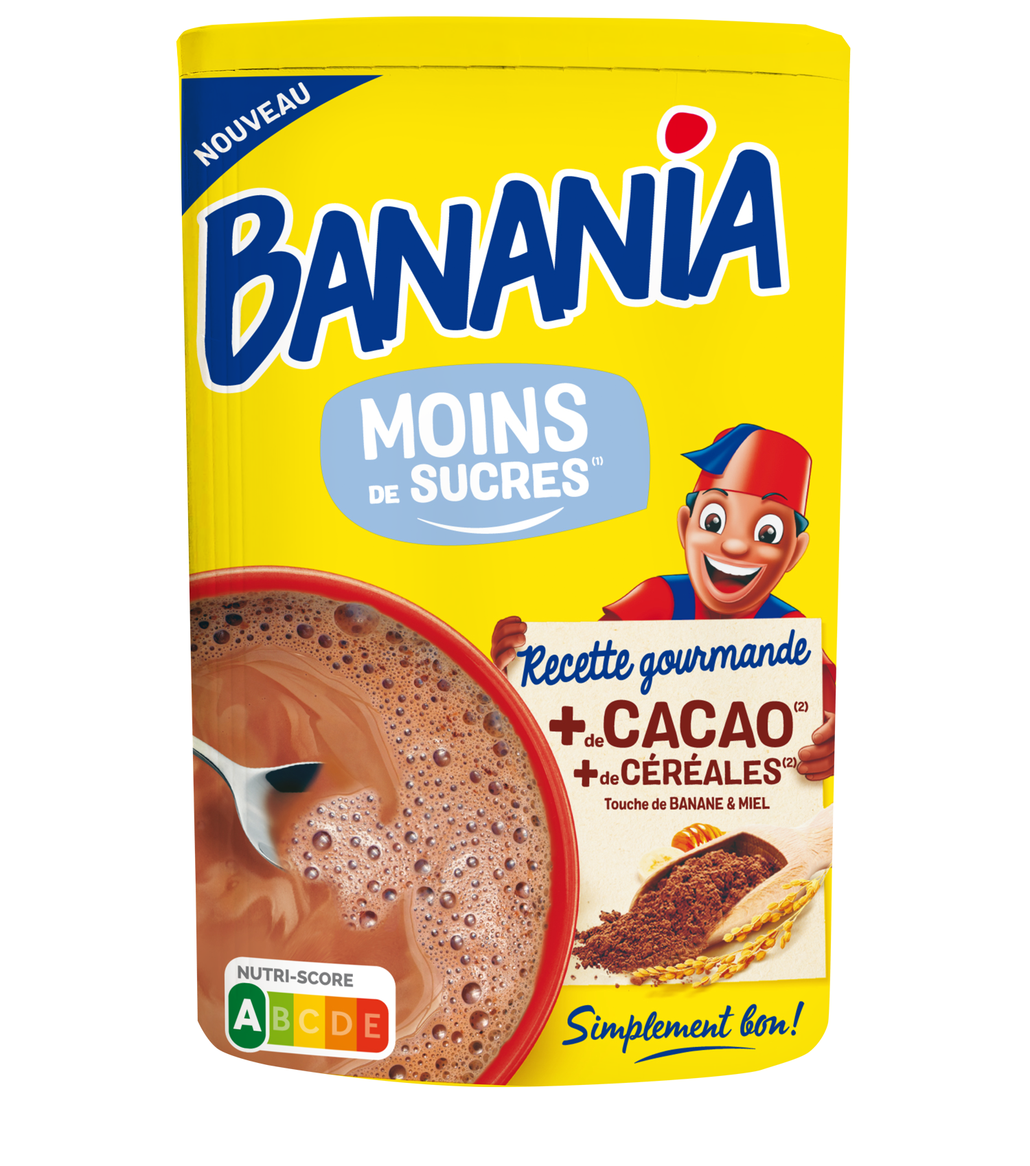 Poudre chocolatée Moins de sucres - Banania