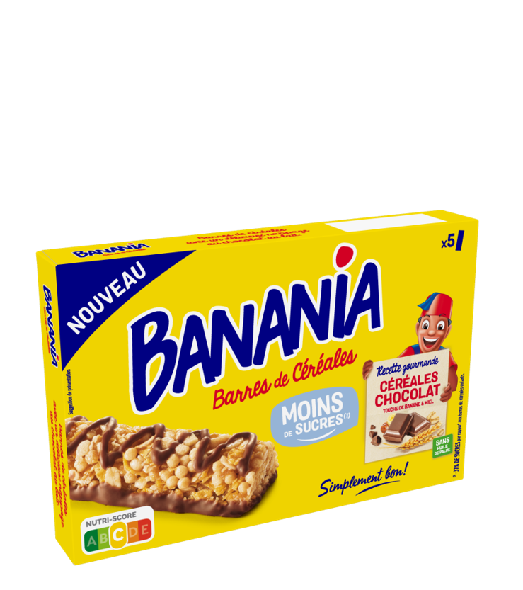 Cereal bar - less sugar - Banania